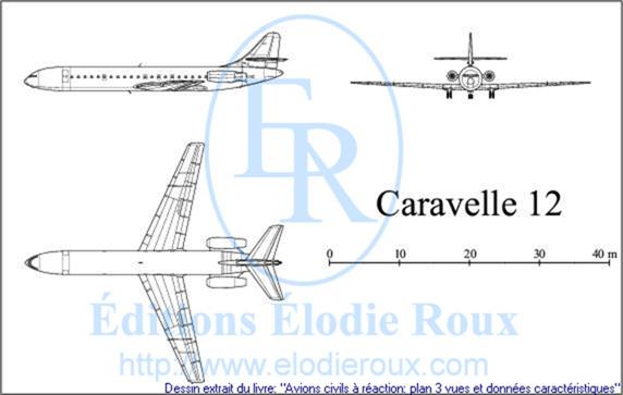 Copyright: Elodie Roux/Caravelle12 3-view drawing/plan 3 vues