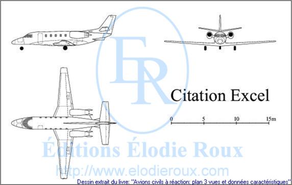 Copyright: Elodie Roux/CitationExcel 3-view drawing/plan 3 vues