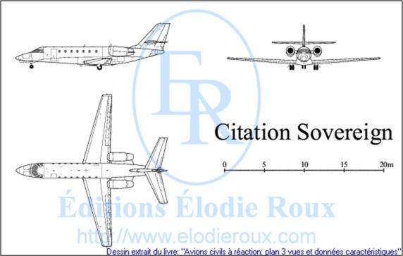 Copyright: Elodie Roux/CitationSovereign 3-view drawing/plan 3 vues
