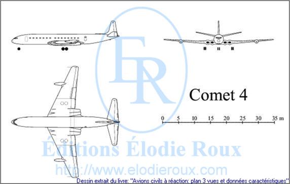 Copyright: Elodie Roux/Comet4 3-view drawing/plan 3 vues