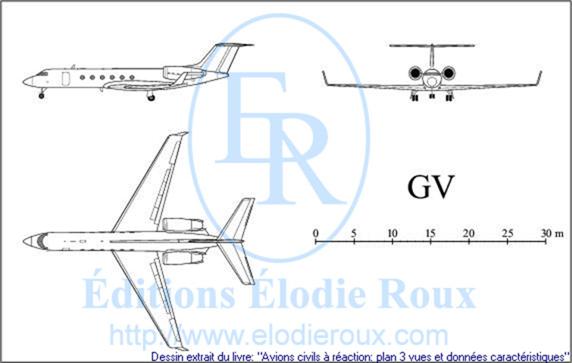 Copyright: Elodie Roux/GV 3-view drawing/plan 3 vues