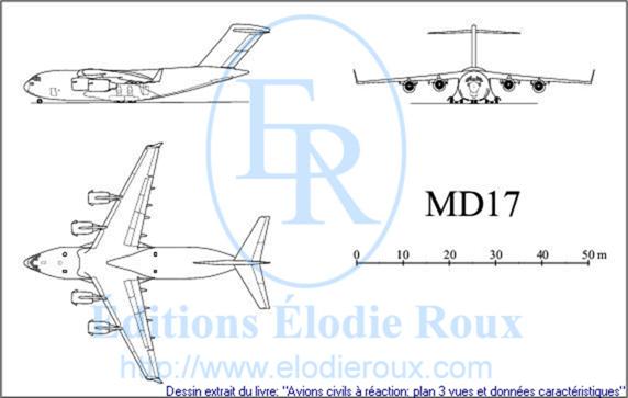 Copyright: Elodie Roux/MD17 3-view drawing/plan 3 vues