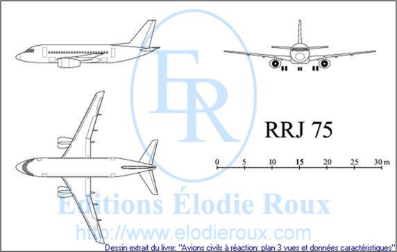 Copyright: Elodie Roux/RRJ75 3-view drawing/plan 3 vues