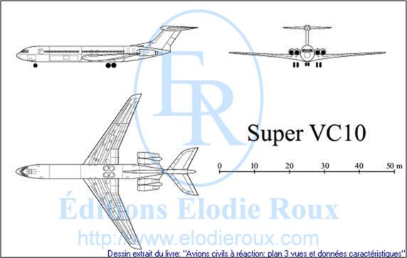 Copyright: Elodie Roux/SuperVC10 3-view drawing/plan 3 vues