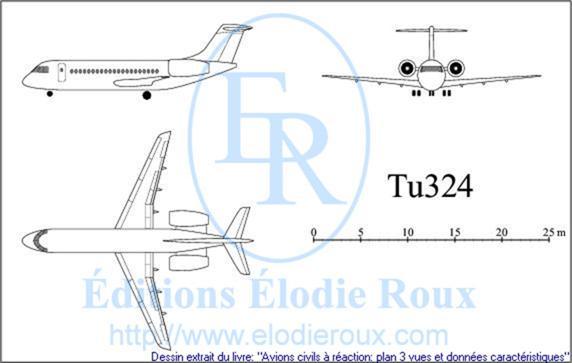 Copyright: Elodie Roux/Tu324 3-view drawing/plan 3 vues