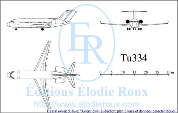 Copyright: Elodie Roux/Tu334 3-view drawing/plan 3 vues